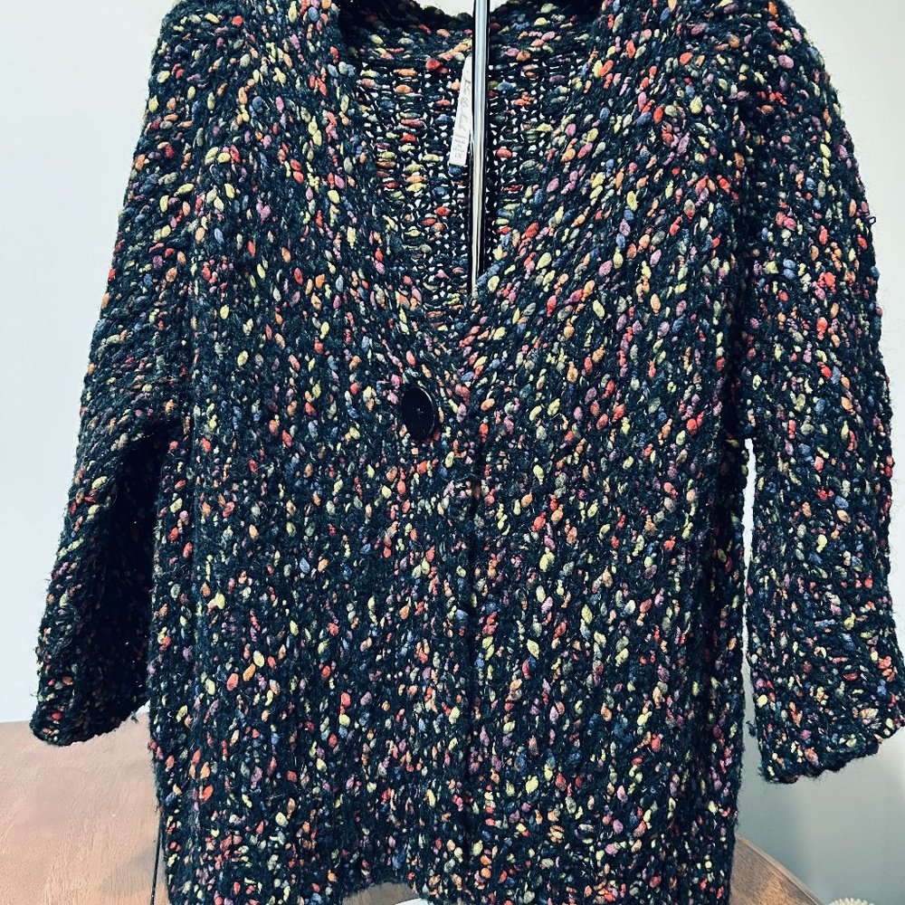 LEO & NICOLE SWEATER  LADIES SIZE 1X  COLOR BLACK